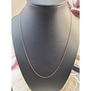 925 Sterling Silver Rope Chain Necklace 18" Italy Twisted Link Unisex Fine Thin
